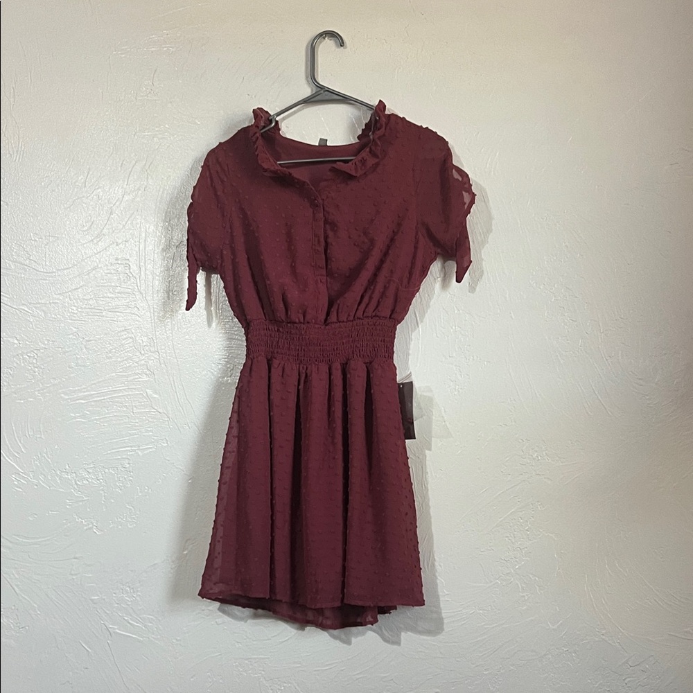 J for Justify Burgundy Mini Dress
